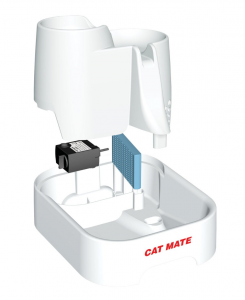 Cat Mate Pet Fountain - set up