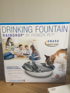 Pioneer pet raindrop stainless steel best sale drinking fountain