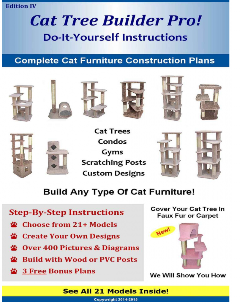Best Cat Tree Plans for Building DIY Cat Furniture Cool Stuff for Cats