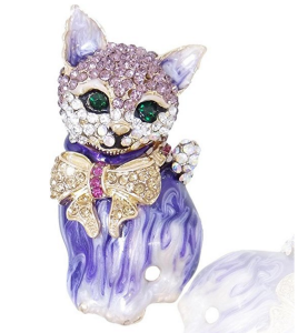 ever faith austrian crystal cat pins crystal encrusted cat brooch