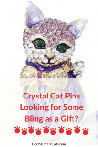 crystal cat pins