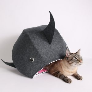 cat ball great white shark cat bed