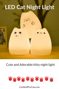 LED Cat Night Light in soft silicone