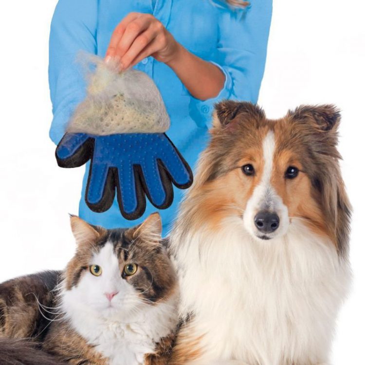 true touch deshedding glove is for cats and dogs