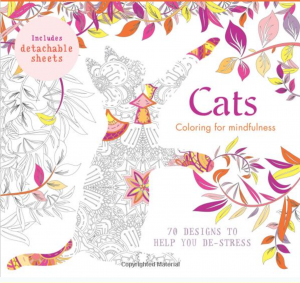 De-stress with a cat coloring book - 70 mindful designs