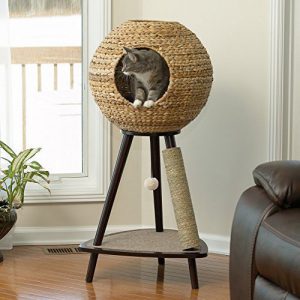 sauder natural cat sphere tower