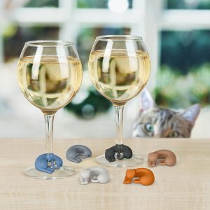 fred and friends cat wine markers