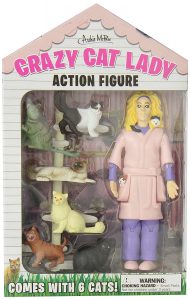 crazy cat lady action figure