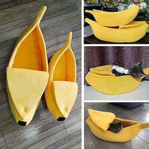 pet grow cute banana cat bed