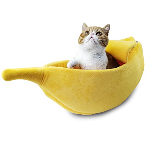 Pet Grow Cat Banana Bed
