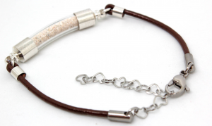 sea ranch jewelry leather cremains pet memorial bracelet