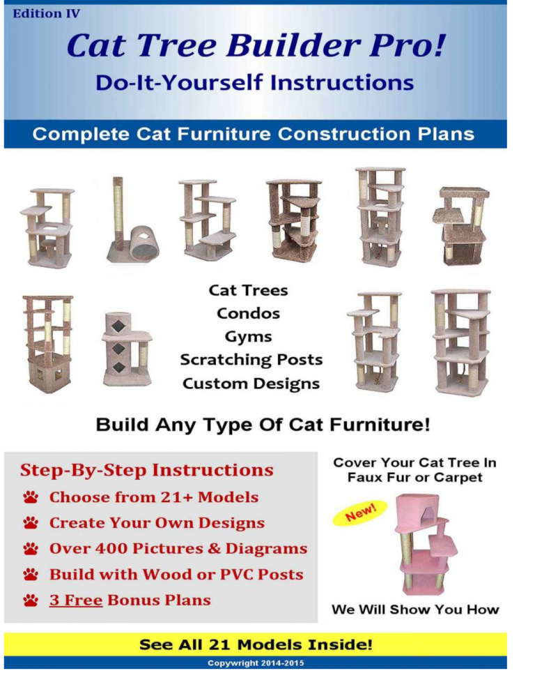 Best Cat Tree Plans for Building DIY Cat Furniture Cool Stuff for Cats